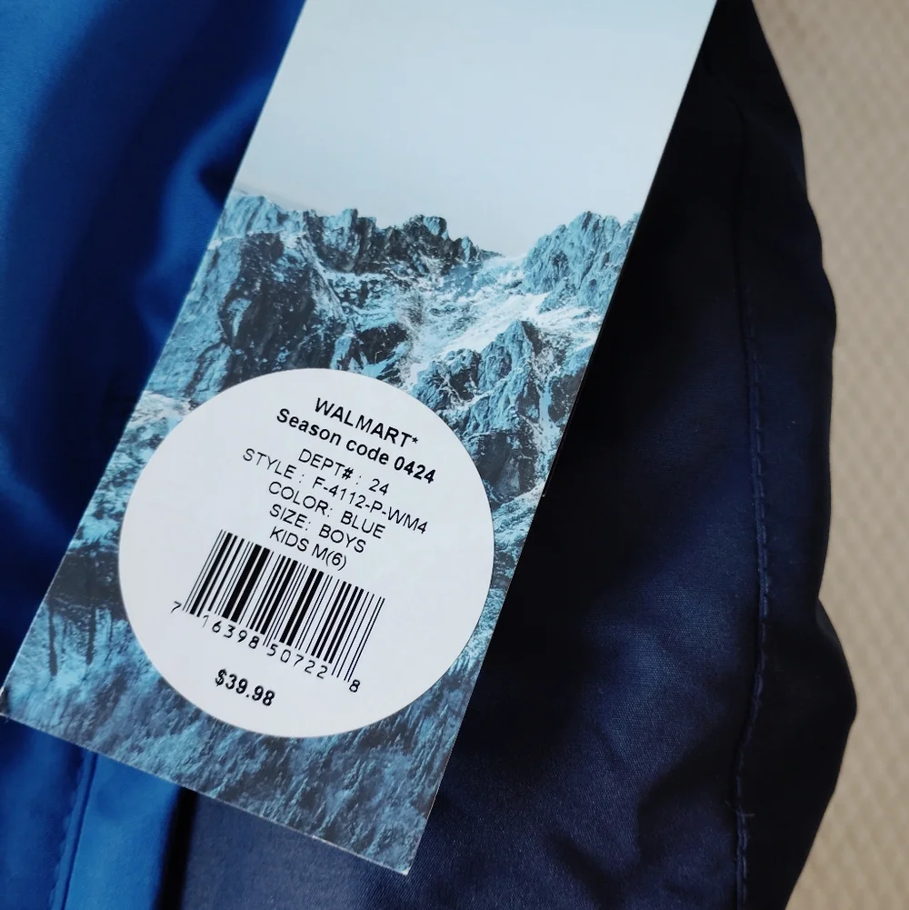 Iceburg Outerwear - Kid M (6) - Insulated Hooded Jacket - Blue